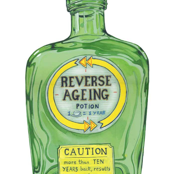 Reverse ageing potion  - Greetings Card