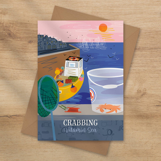 Crabbing Vitamin Sea -  Greeting card