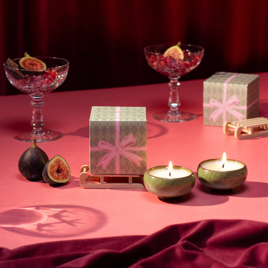 Christmas Bow Tea Lights | Box of 2 | Myrrh & Tonka