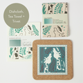 Giraffes  | Cork and Tile Trivet, Tea Towel and Dishcloths