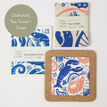 Seafood Platter | Cork and Tile Trivet, Tea Towel and Dishcloths