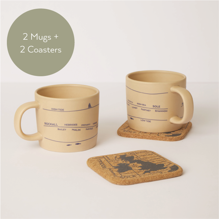 Shipping Forecast Mugs and Coasters Bundle