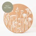 Cork Max Placemats | Flowers | 3 Sets for 2