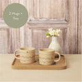 Shipping Forecast Mugs and Tray