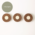 Eco Tea Light Holder | Recycled Rubber & Cork