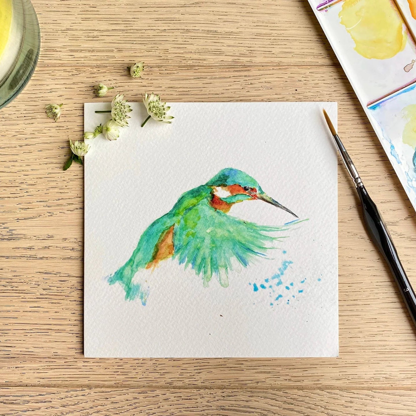 Kingfisher | Emerald Wings Greeting Card