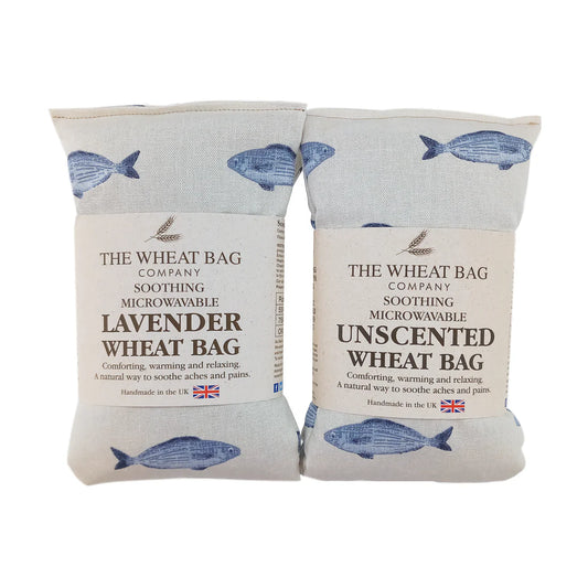 Blue Fish Cotton Wheat Bag