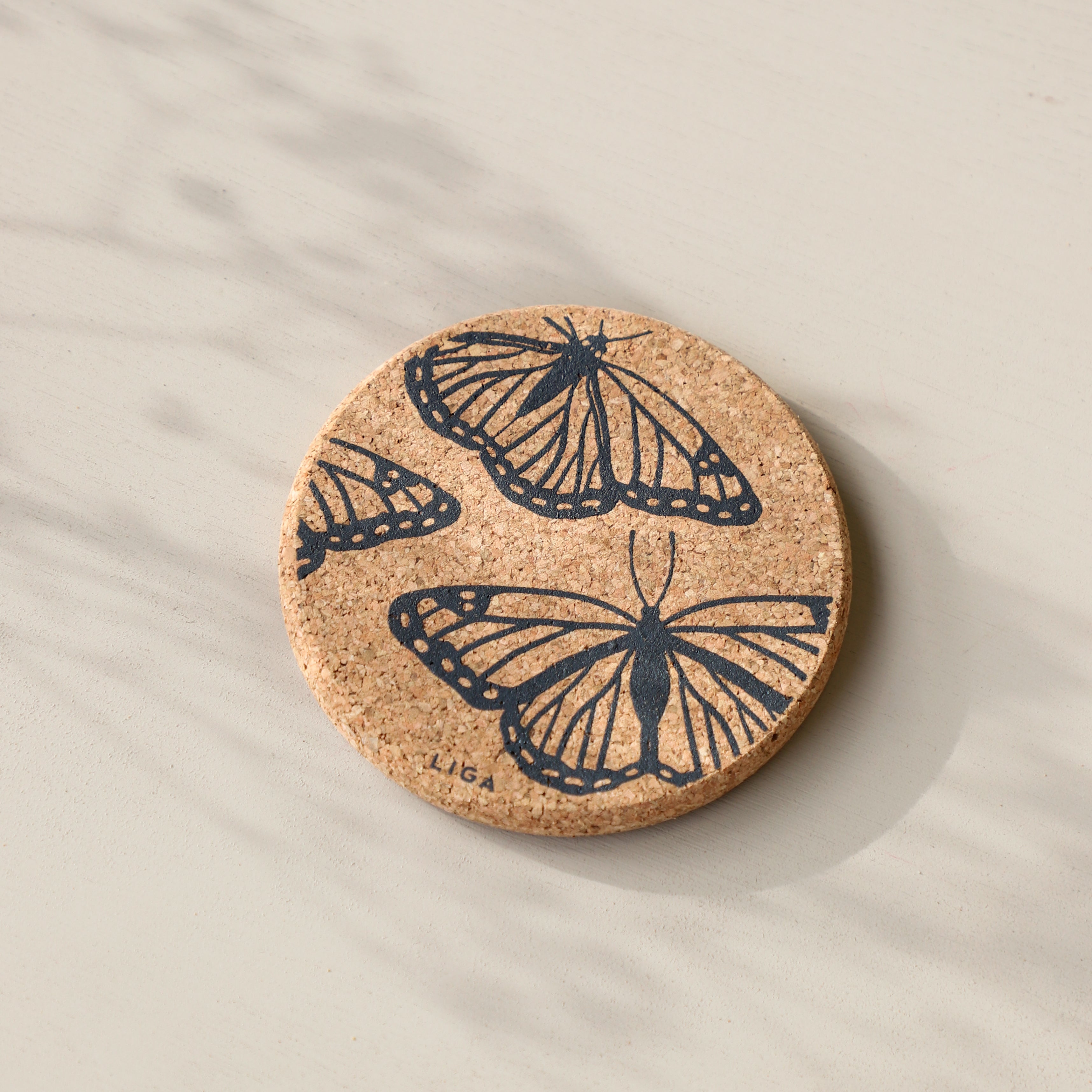 Cork Coaster Butterfly