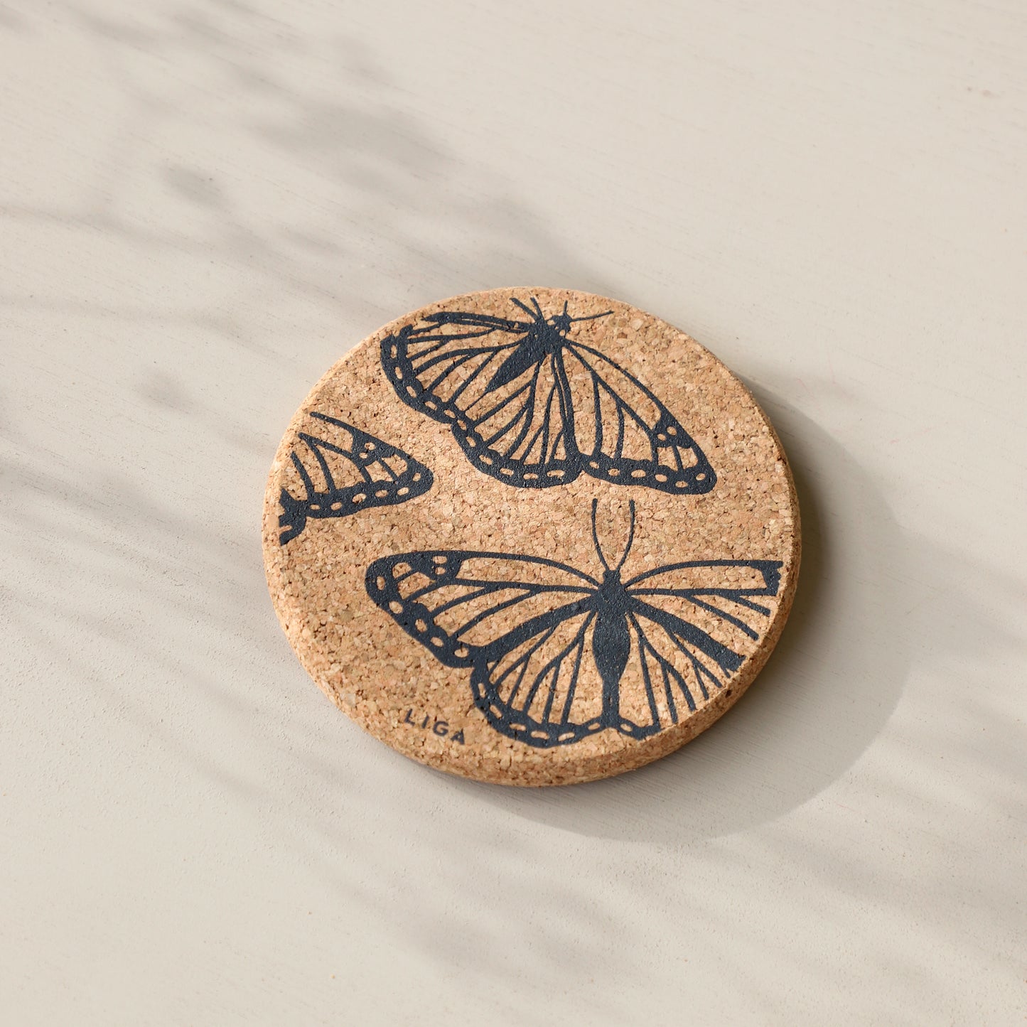 Cork Coaster Butterflies