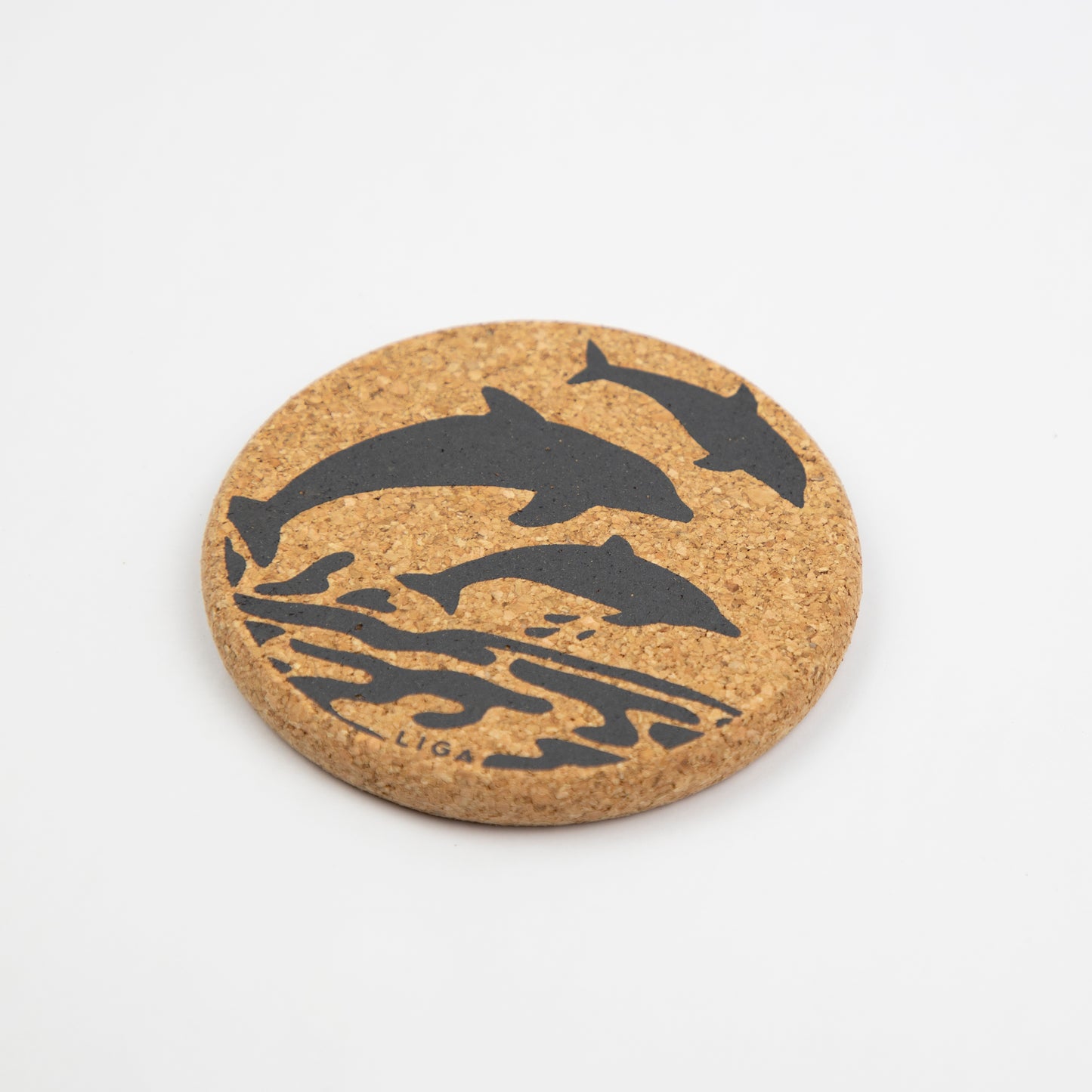 Cork Coaster Dolphins