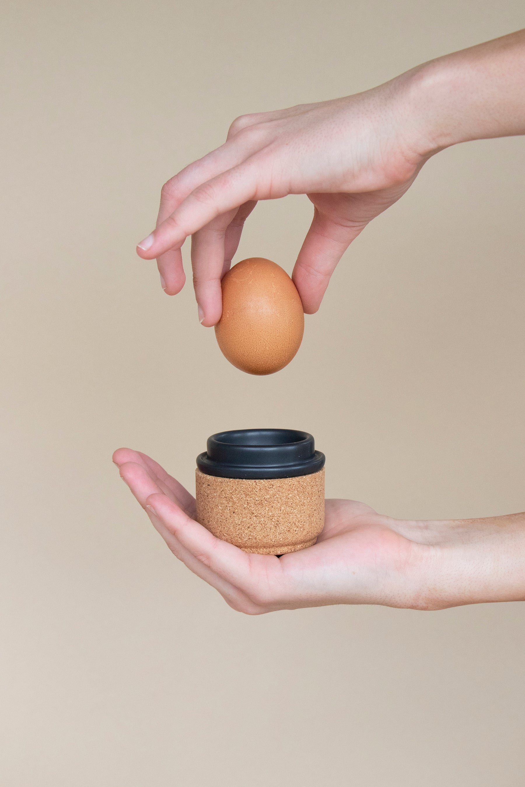 Egg Cup | Matt Black