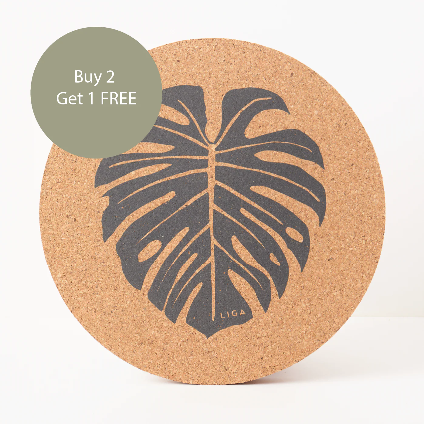 Cork Max Placemats | Monstera | Buy 2 get 1 FREE
