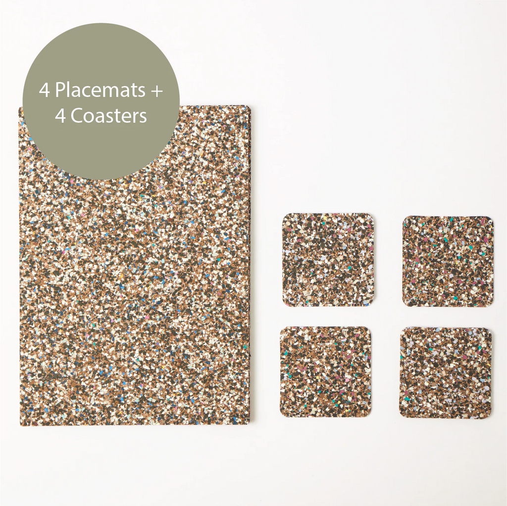 Beach Clean Recycled Placemats and Coasters Bundle | S\4