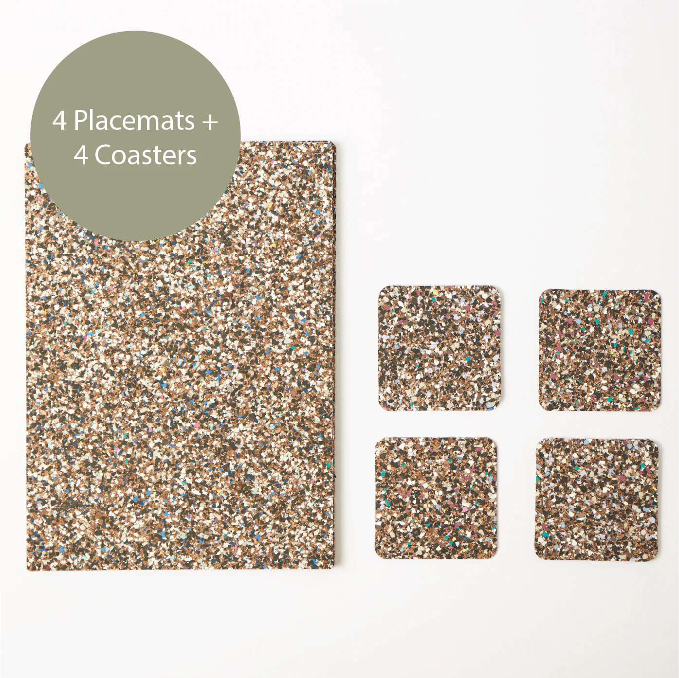 Beach Clean Recycled Placemats and Coasters Bundle | S\4