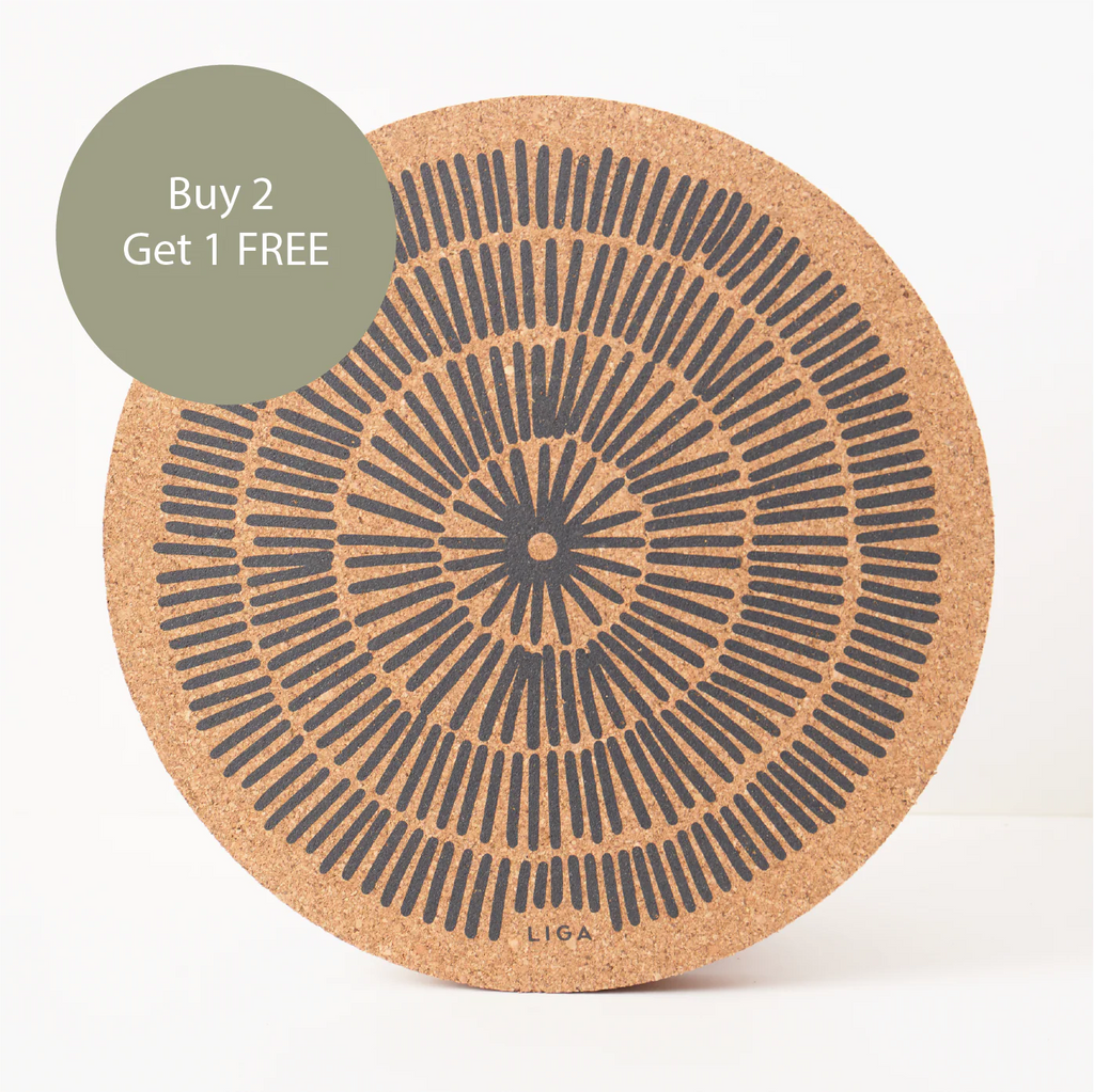 Cork Max Placemats | Sandy Lines | Buy 2 Get 1 FREE