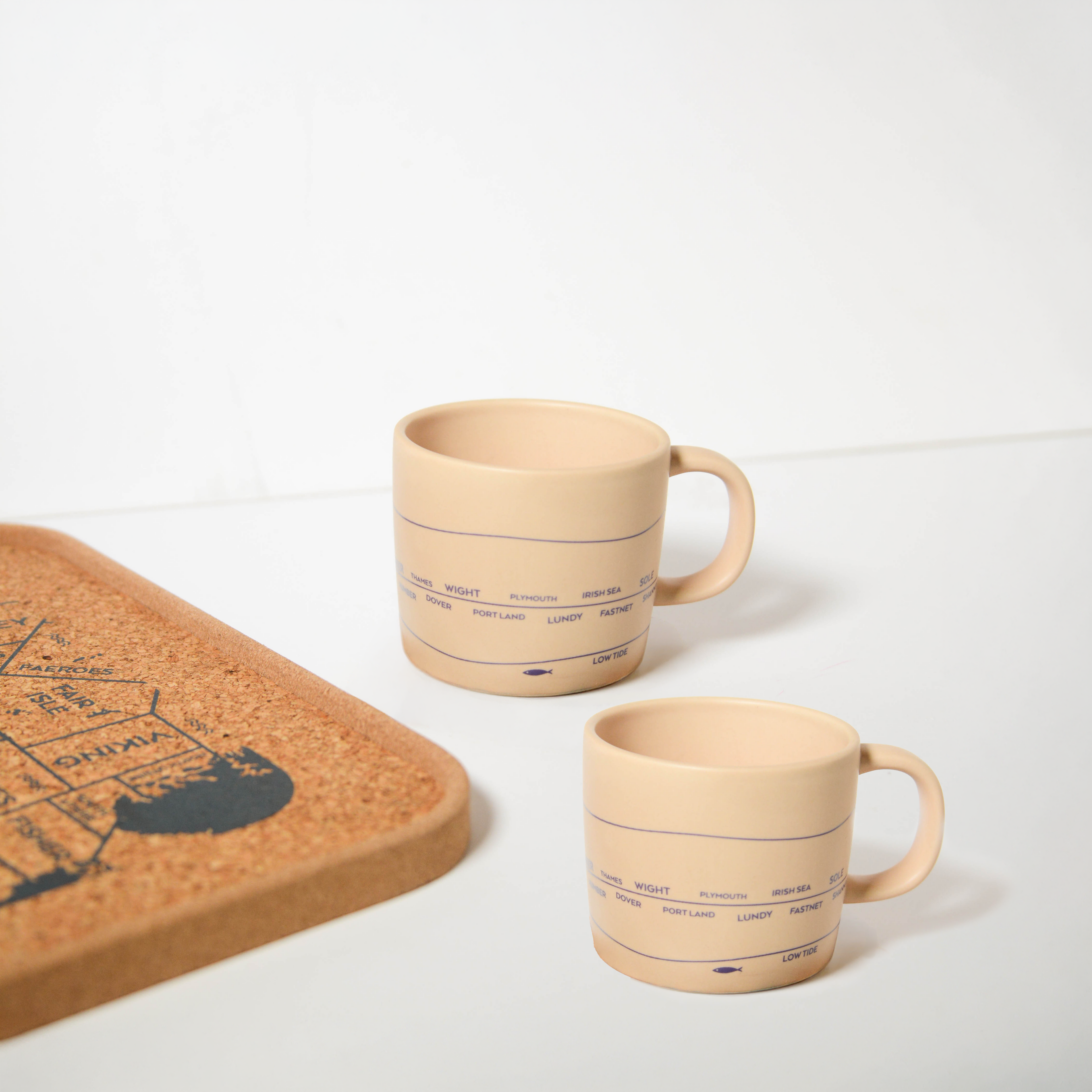 Shipping Forecast Mugs and Tray