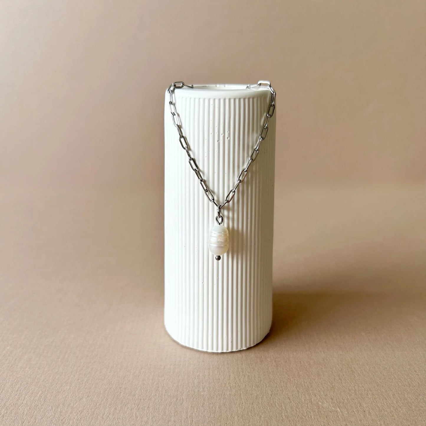 Single Pearl Drop Necklace | BespokeAli Studio