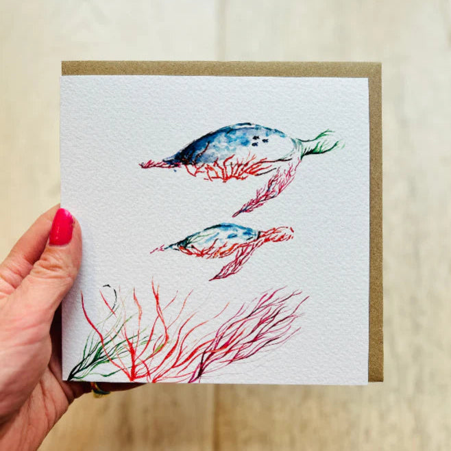 Swimming Turtles | Greeting Card