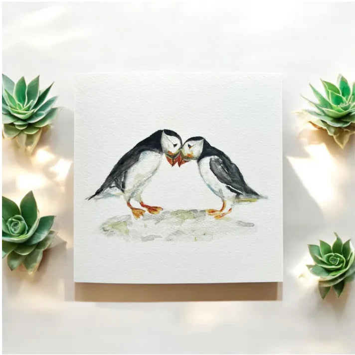 Two of us | Puffins Greeting Card
