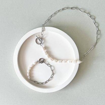 Wave Pearl Necklace | BespokeAli Studio