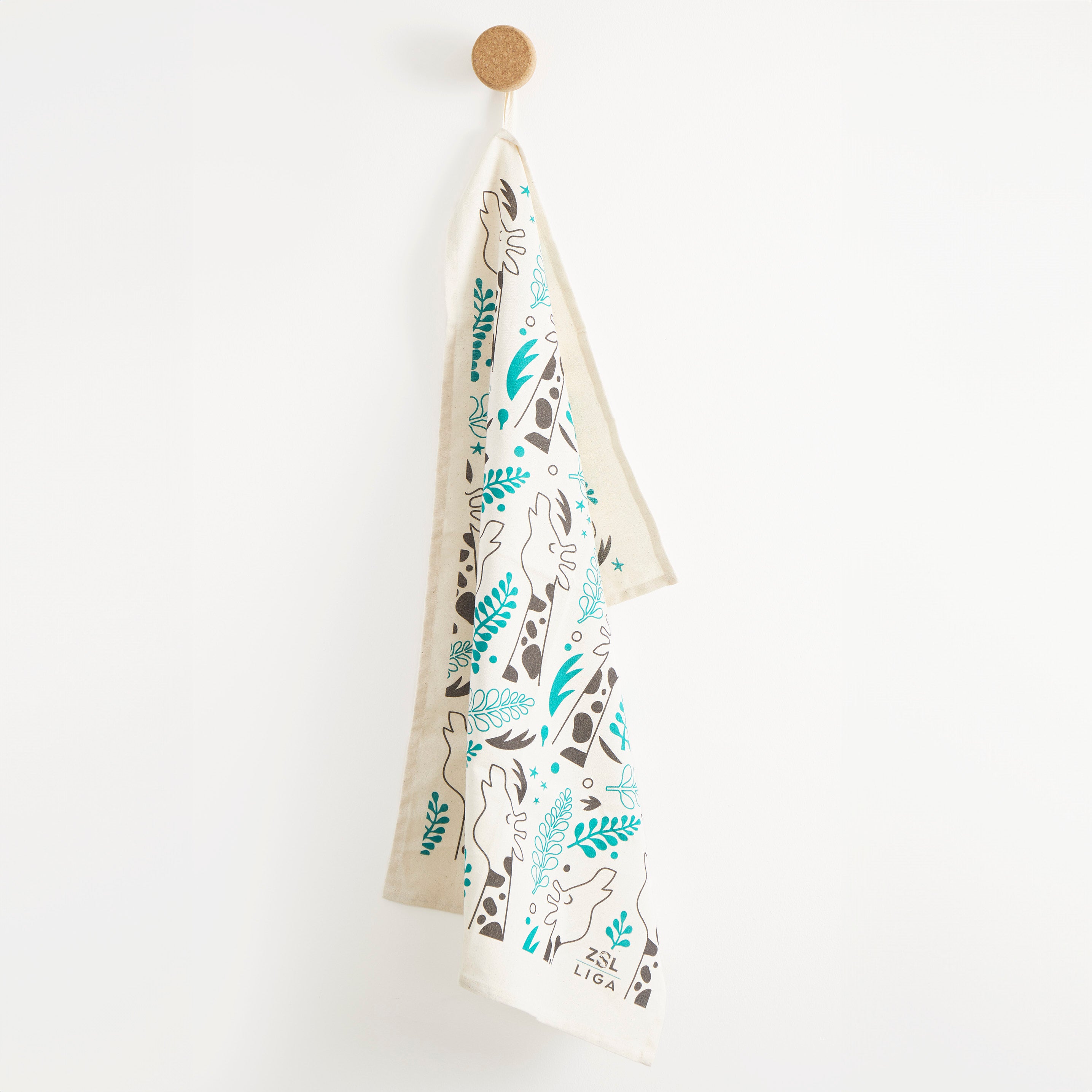 Organic Tea Towel | Giraffes