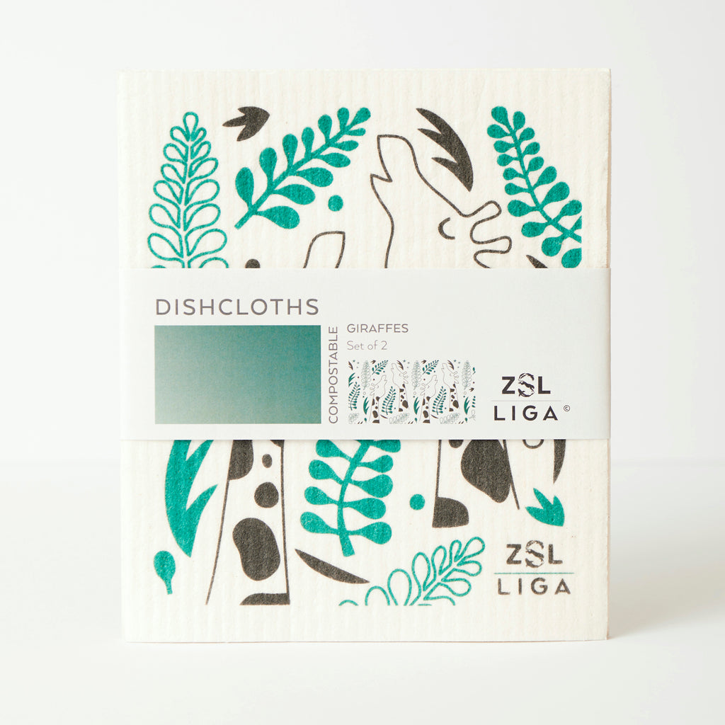 Giraffes  | Cork and Tile Trivet, Tea Towel and Dishcloths