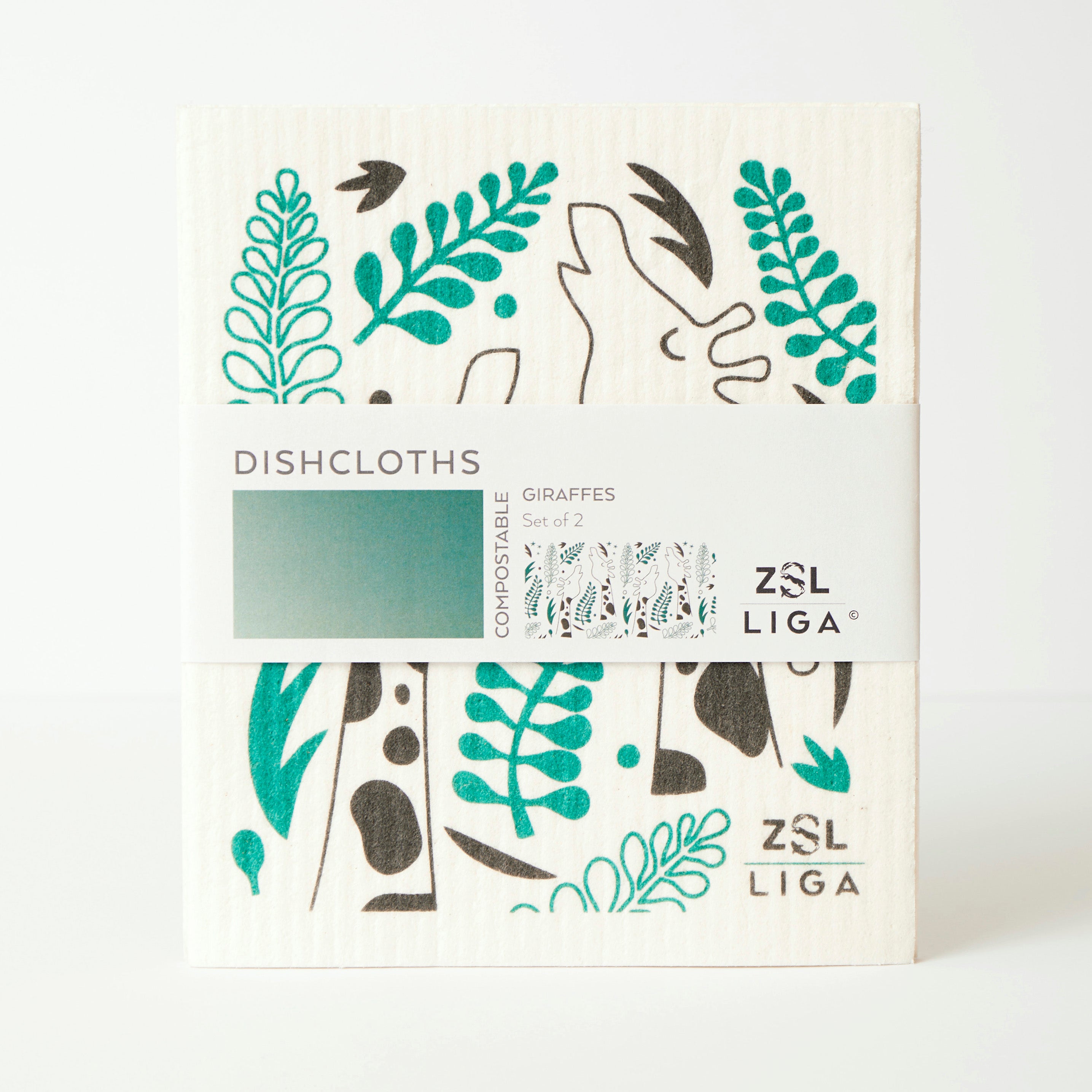 Giraffes  | Cork and Tile Trivet, Tea Towel and Dishcloths