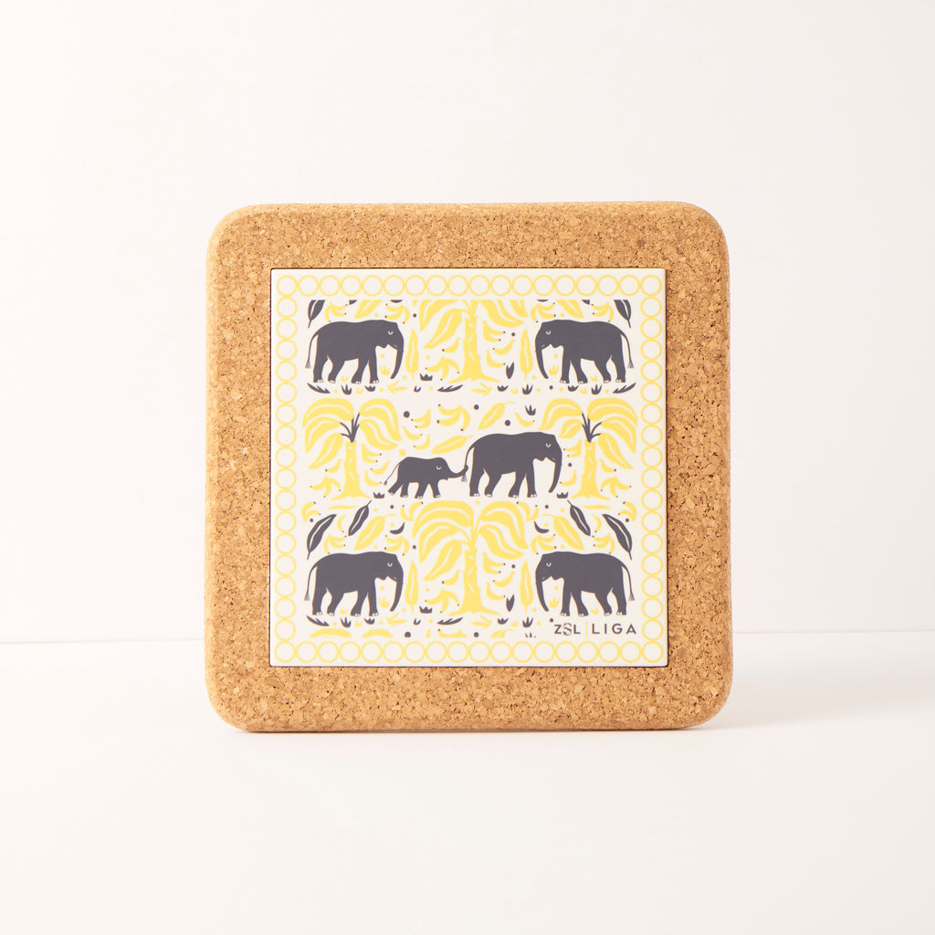 Cork and Tile Trivet | Elephant & Bananas
