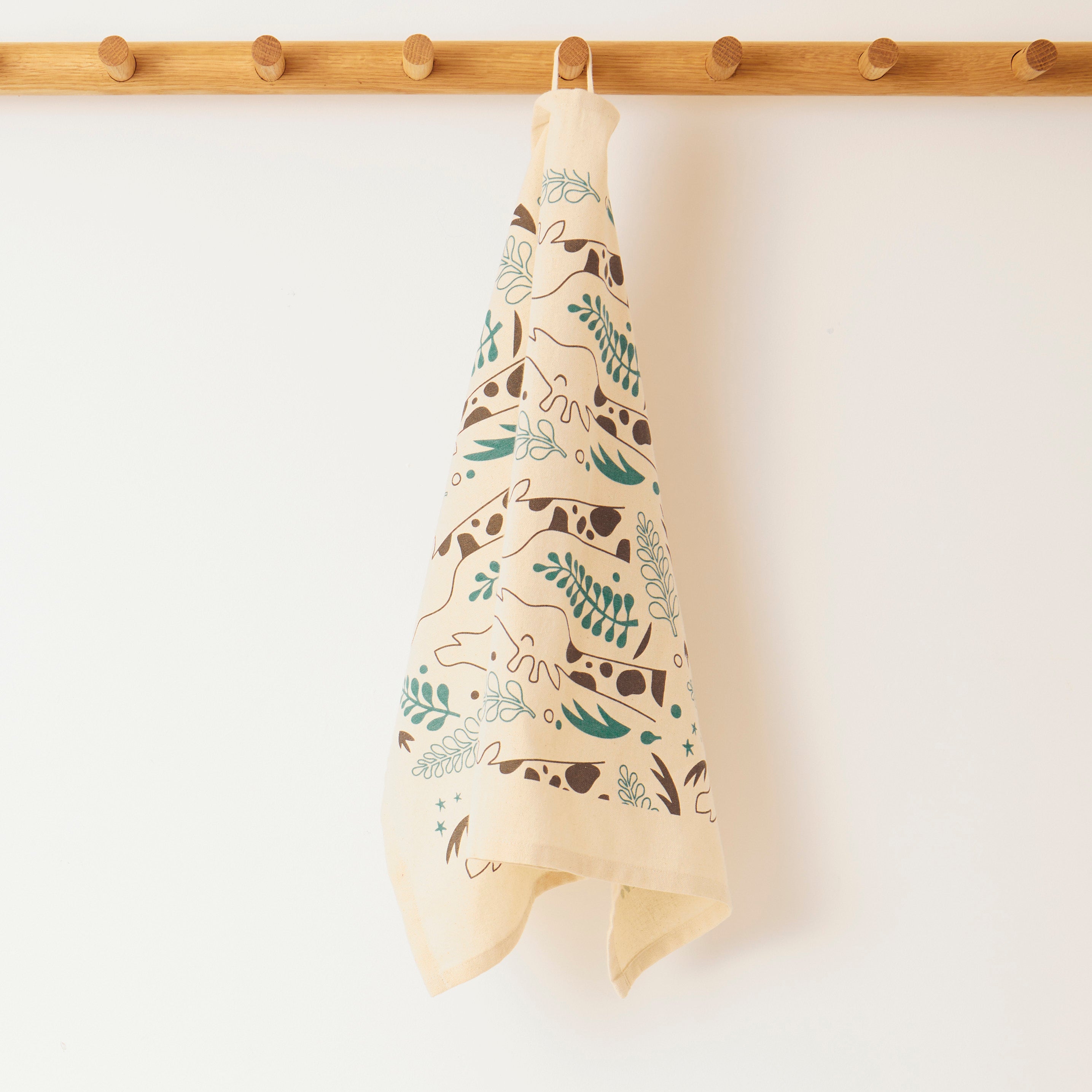 Organic Tea Towel | Giraffes