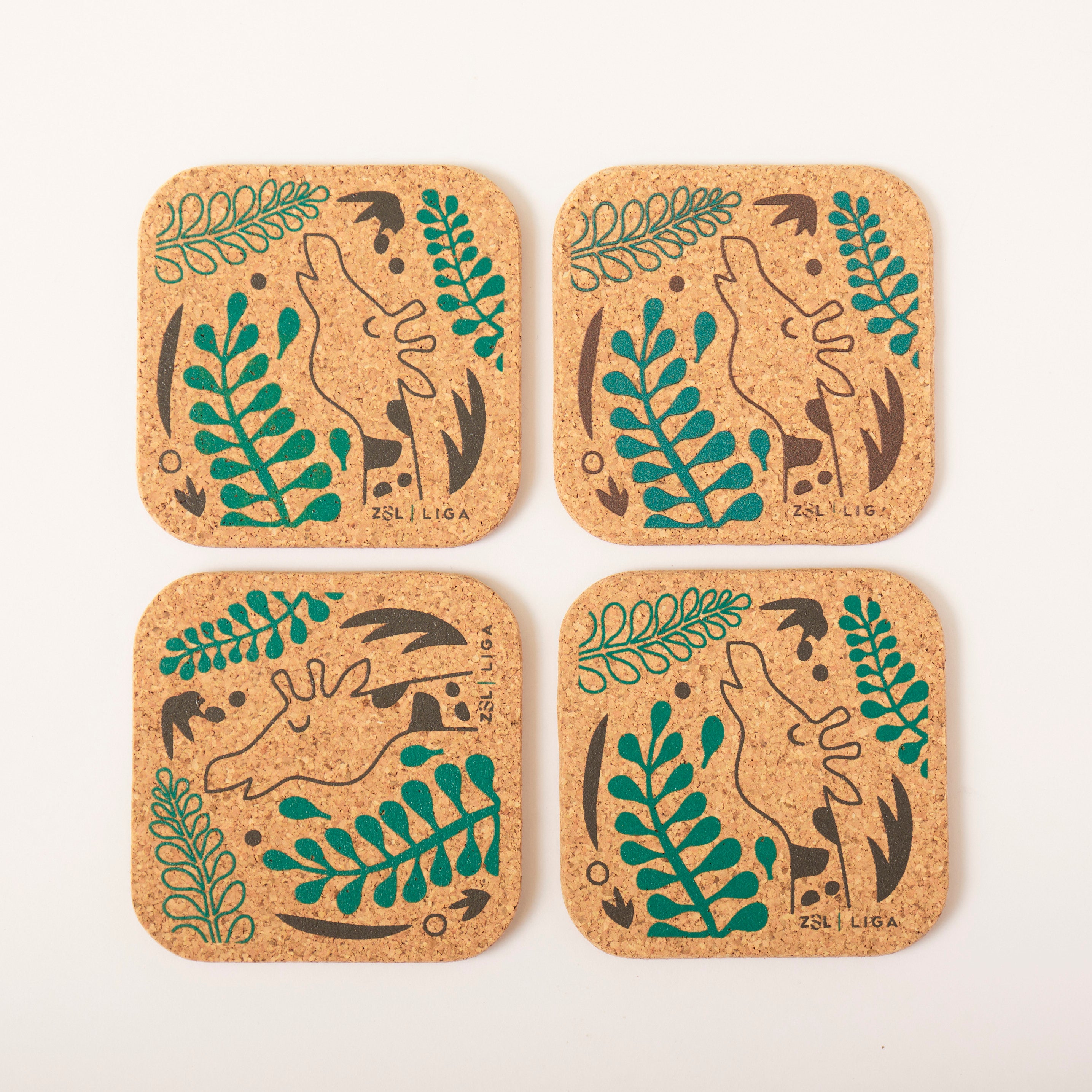 Cork Coasters | Giraffes