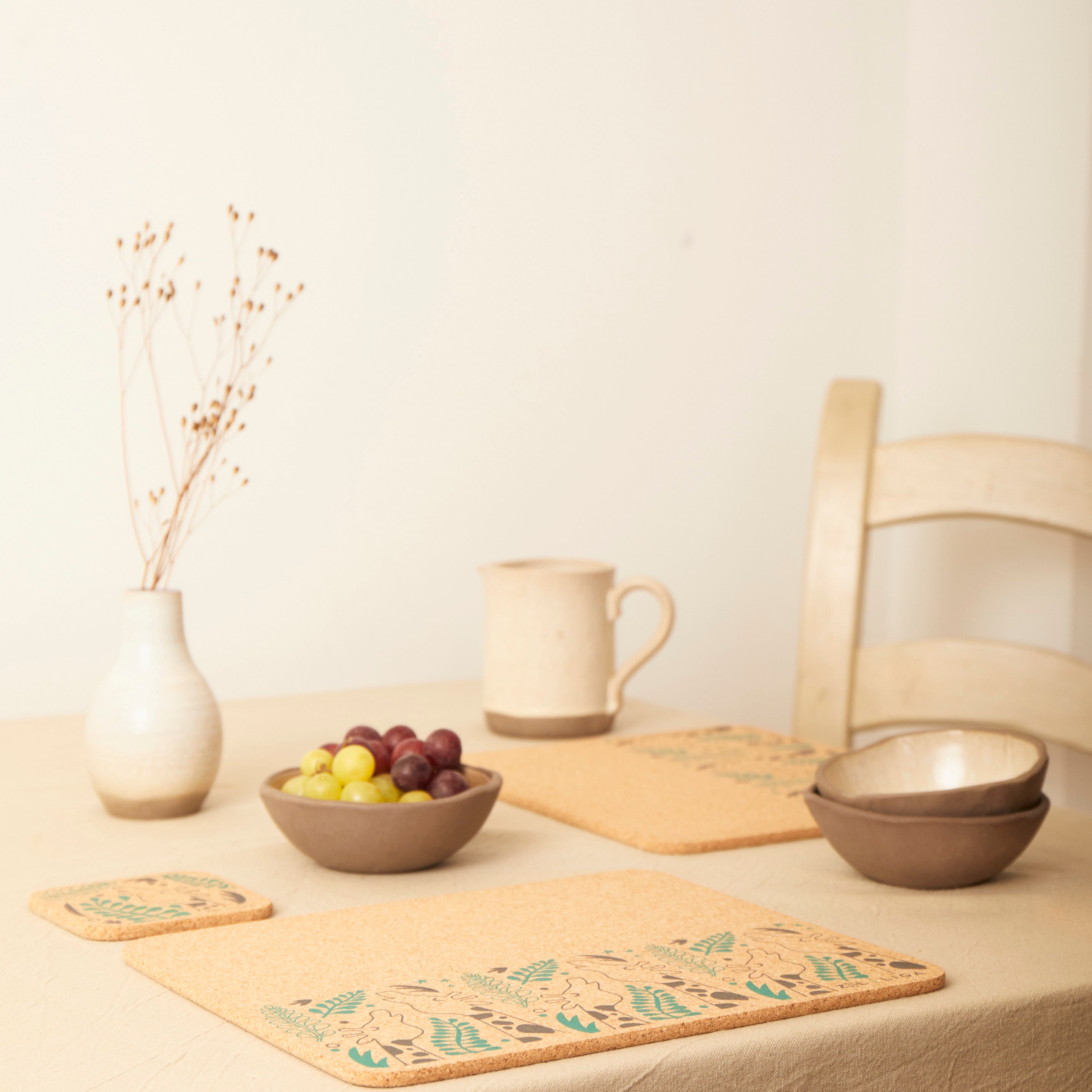 Cork Placemats | Giraffes