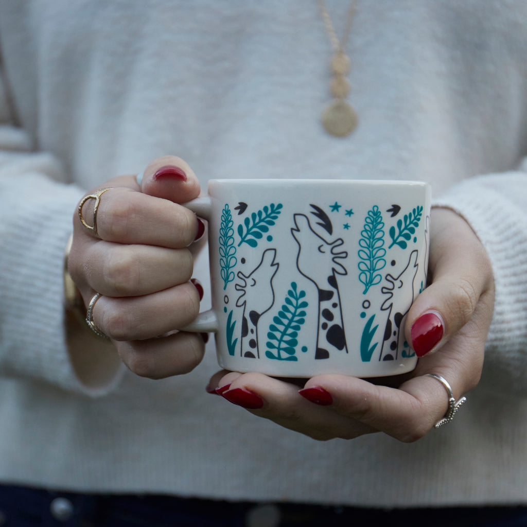 Stoneware Mug | Giraffes