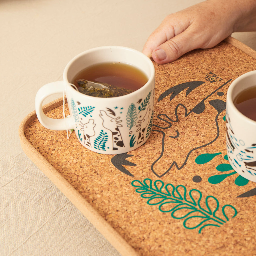 Cork Tray | Giraffes