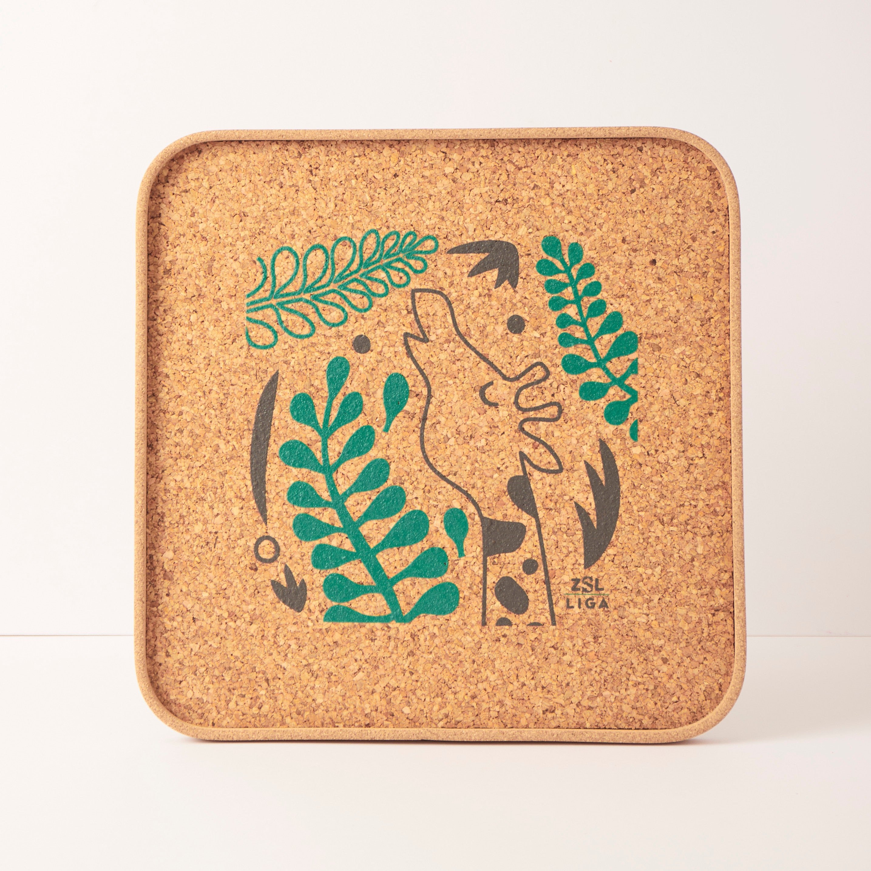 Cork Tray | Giraffes