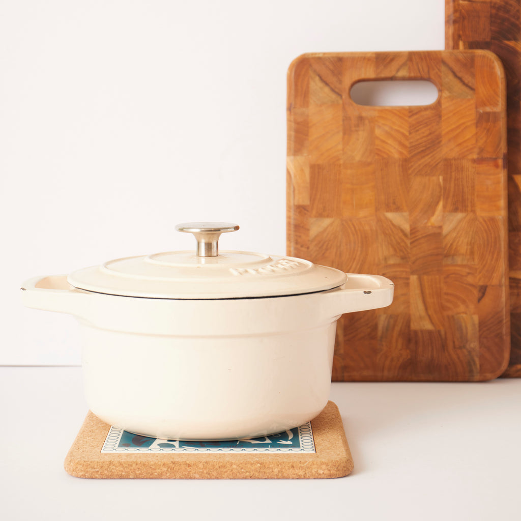 Cork and Tile Trivet | Giraffes