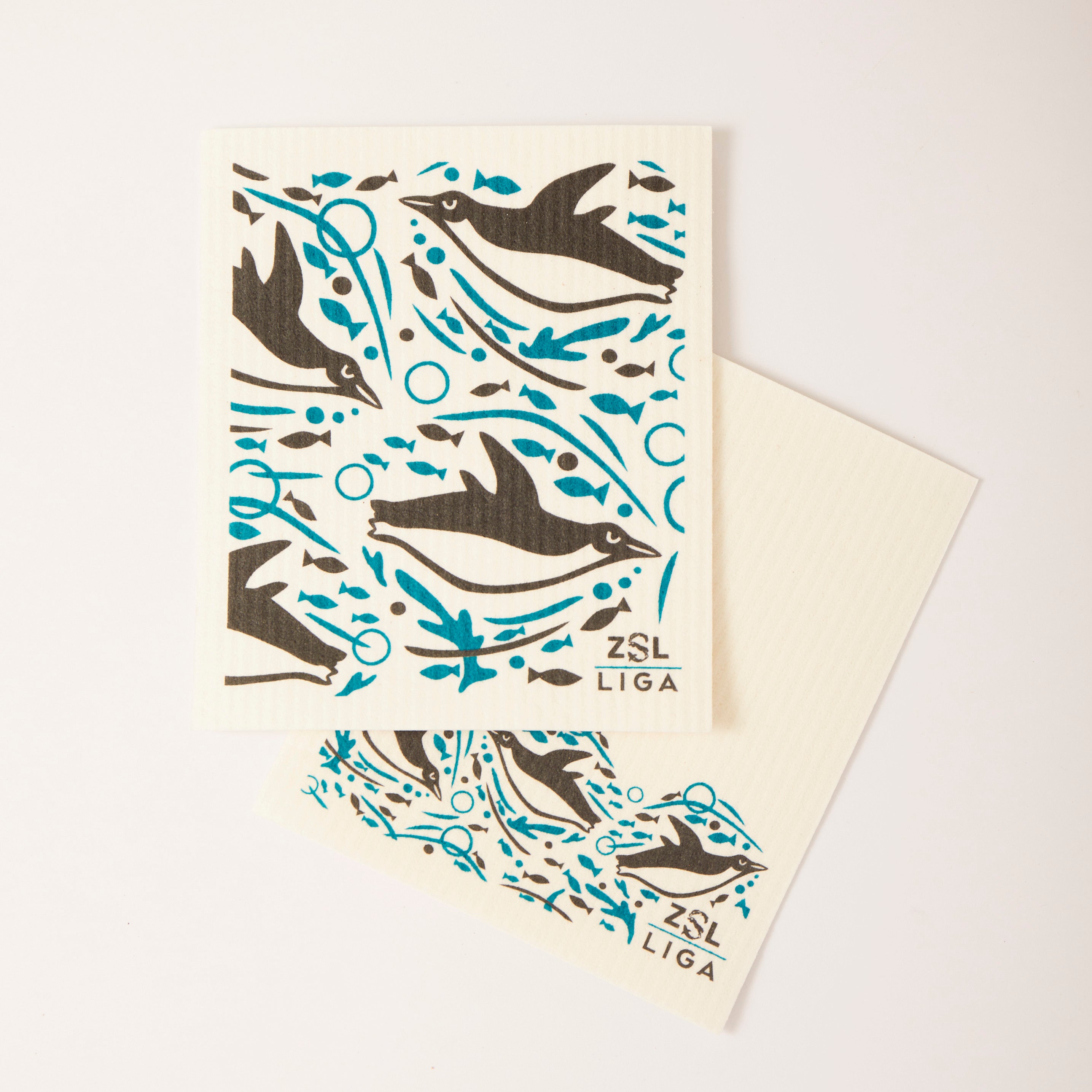 Eco Dishcloths | Swimming Penguins