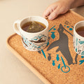 Cork Tray | Swimming Penguins