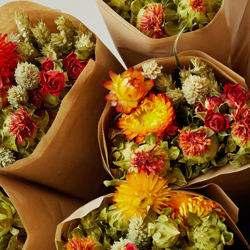 Market More Dried Flowers Bouquet | Orange