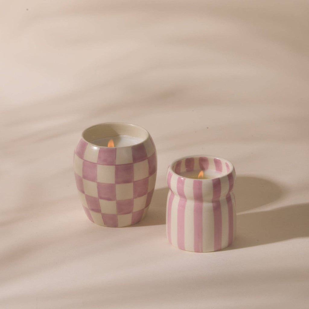 Cabana Lavender Ceramic Candle - Grecian Sand