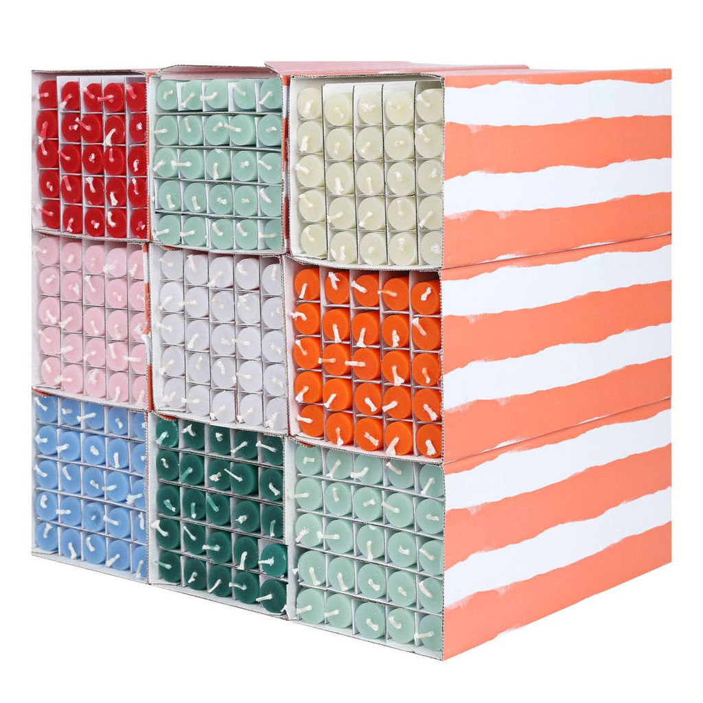 Orange & Pink Straight Dinner Candles