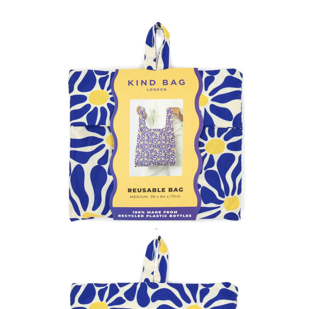 Abstract Flowers Blue | Medium