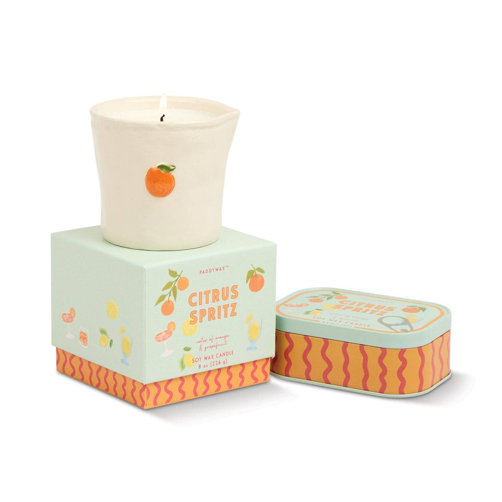 Orange Ceramic Candle | Citrus Spritz