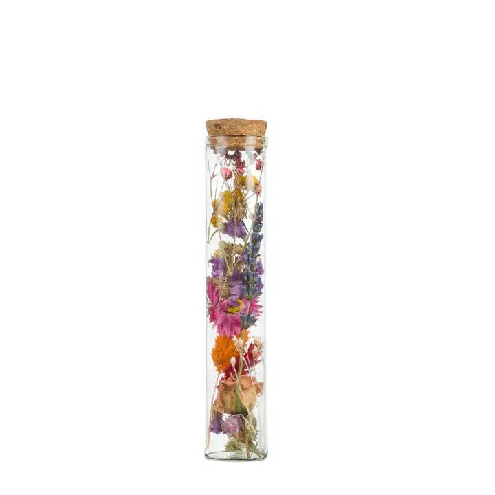 Dried Flowers Wish Bottle