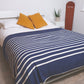 Recycled Cotton Blanket | Navy Stripe