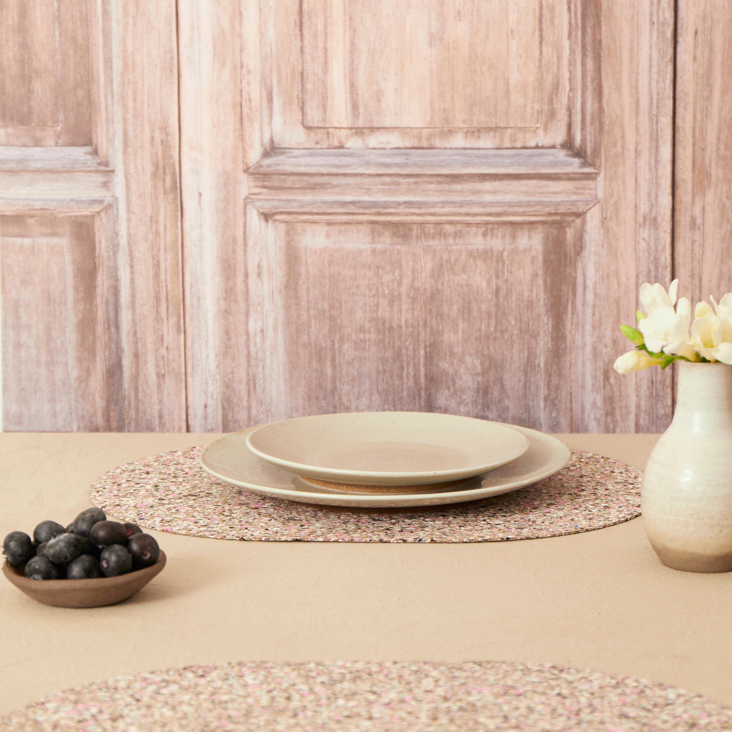 Beach Clean Oval Placemats & Coaster Bundle | Table S/4