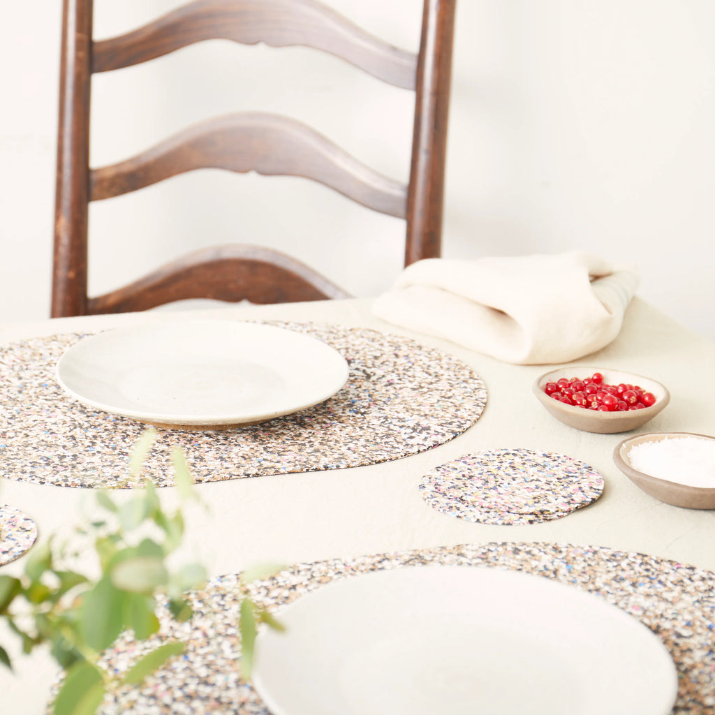 Beach Clean Oval Placemats & Coaster Bundle | Table S/4