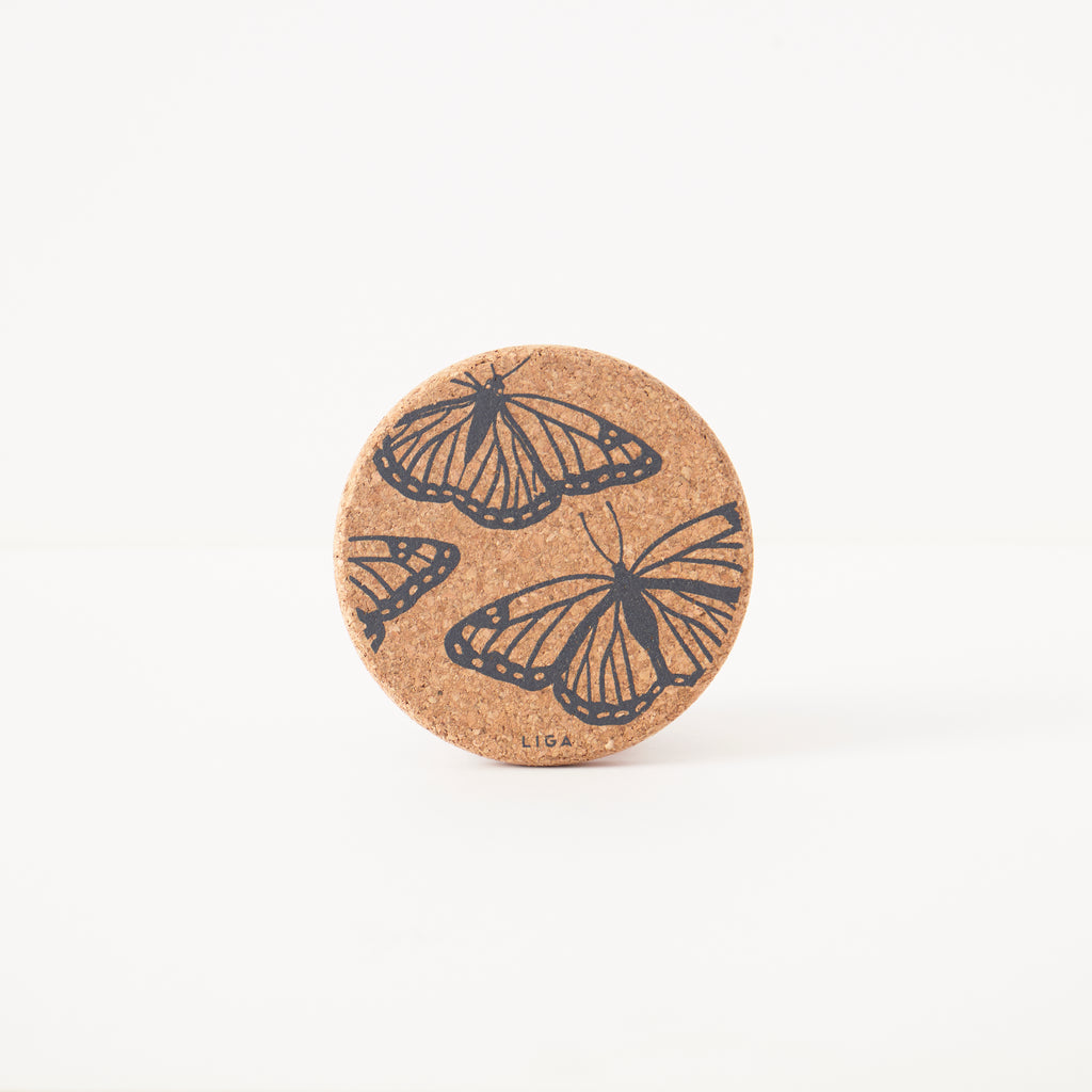 Cork Coaster Butterfly