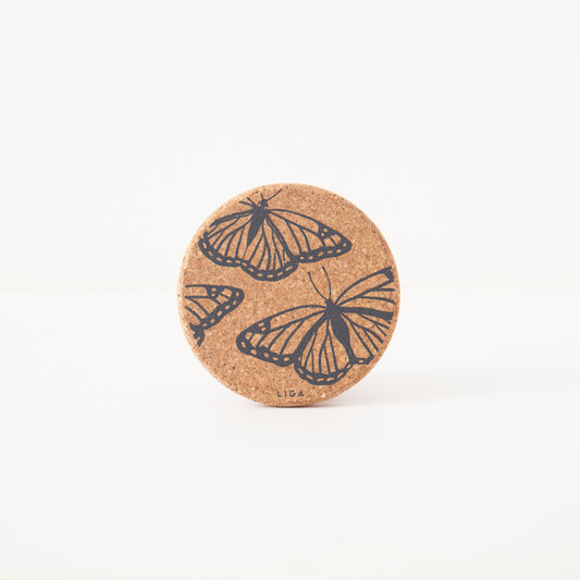 Cork Coaster Butterflies