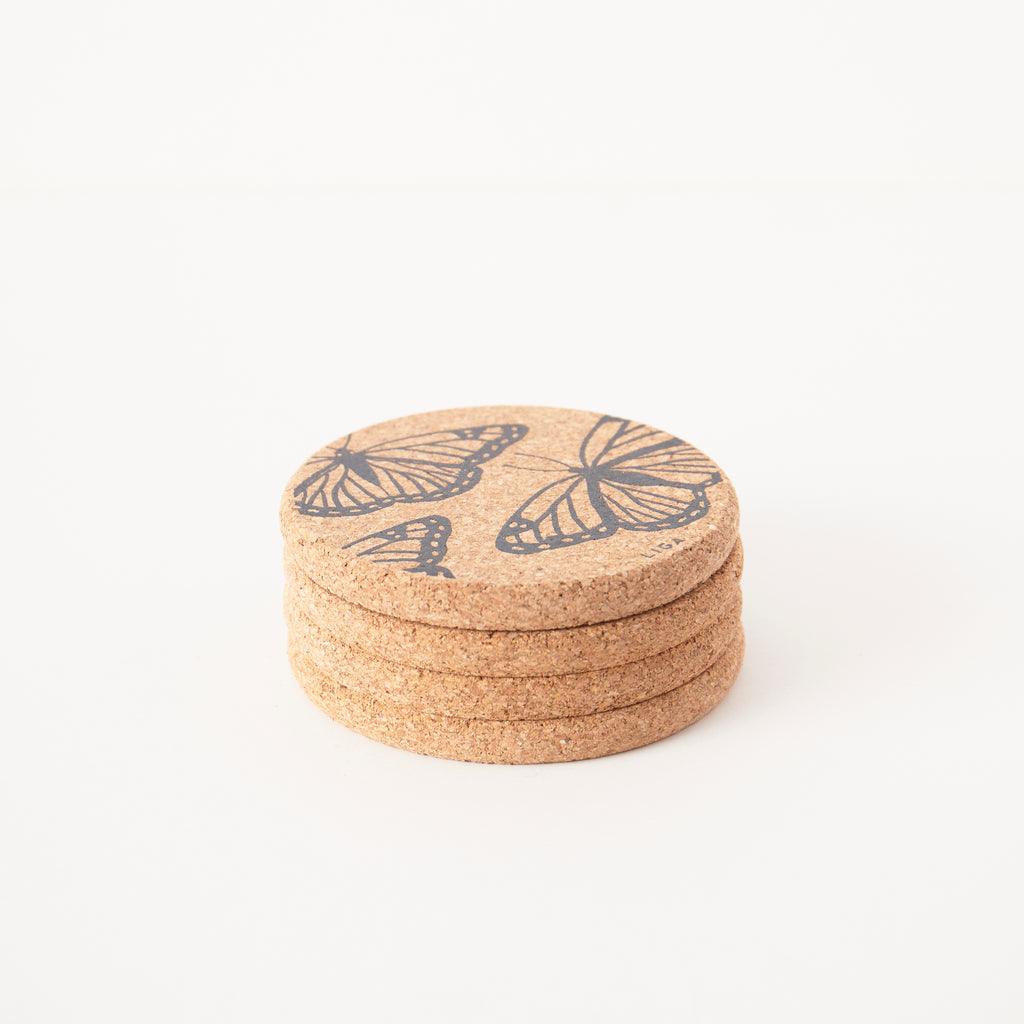 Cork Coaster Butterfly