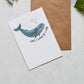 Have a whale of a time, greeting card